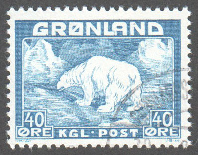 Greenland Scott 8 Used - Click Image to Close